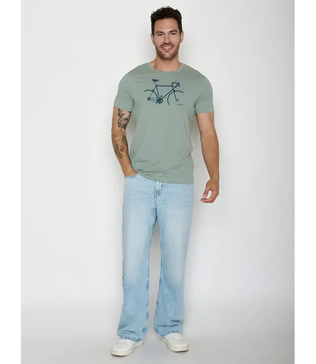 GREENBOMB •• T-shirt Bike Crop Spice | Soft Sage