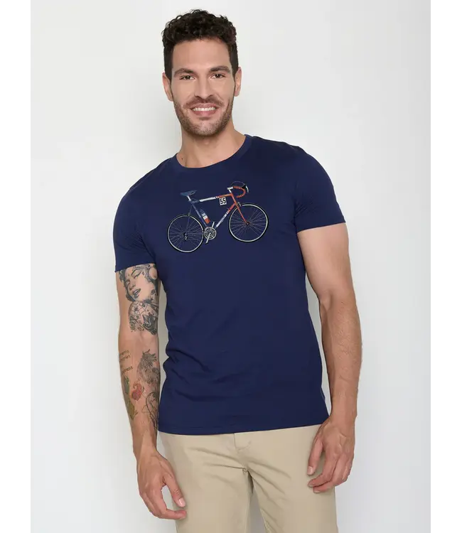 GREENBOMB •• T-shirt Bike Jacques Guide | Navy