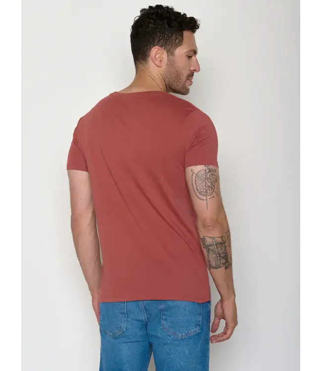 GREENBOMB •• T-shirt Bike Crop Guide | Sunset Red