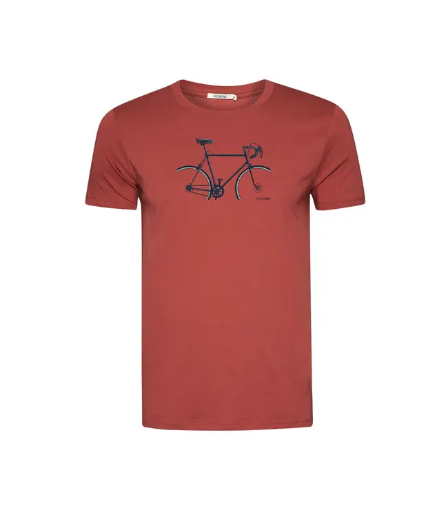 GREENBOMB •• T-shirt Bike Crop Guide | Sunset Red