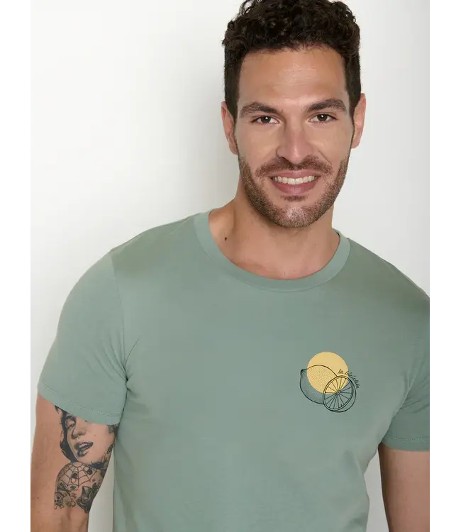 GREENBOMB •• T-shirt La Bicicleta Guide | Soft Sage
