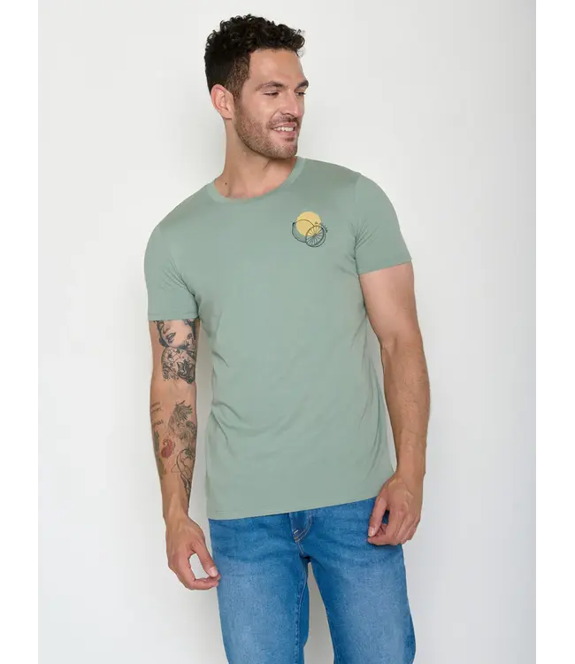 GREENBOMB •• T-shirt La Bicicleta Guide | Soft Sage