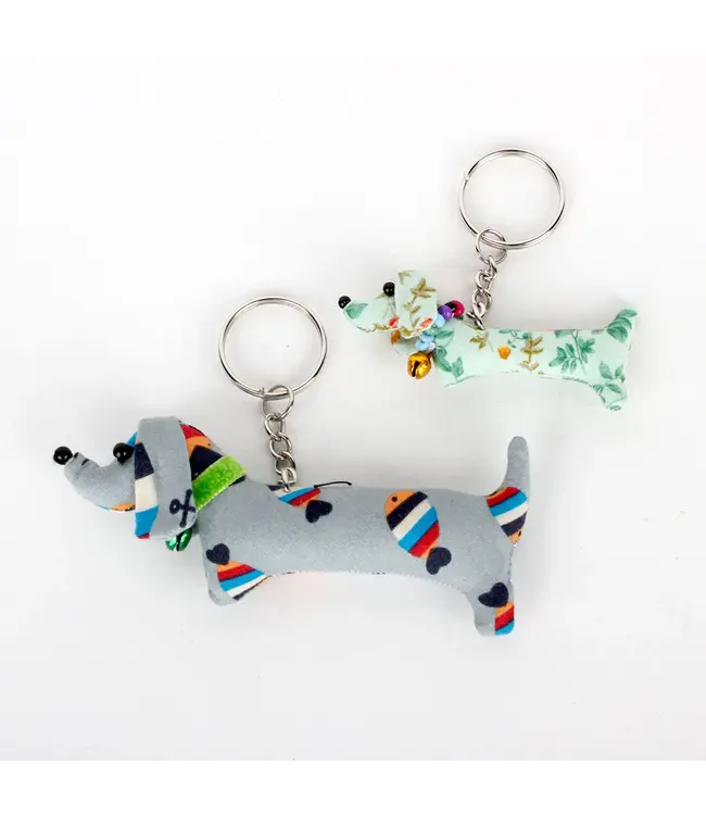 SJAAL MET VERHAAL  •• Sleutelhanger Teckel | in 2 formaten