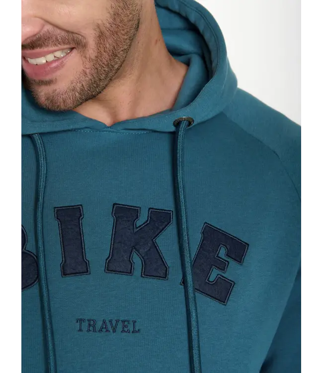 GREENBOMB •• Hoodie Trek Bike Travel | Tidal Blue