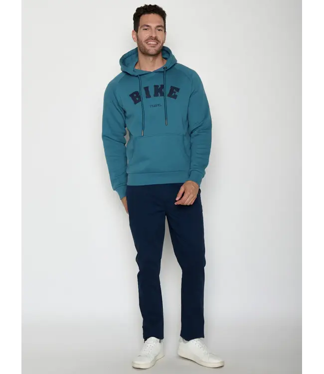 GREENBOMB •• Hoodie Trek Bike Travel | Tidal Blue