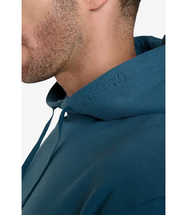 GREENBOMB •• Hoodie Joy Bike Crop  | Tidal Blue