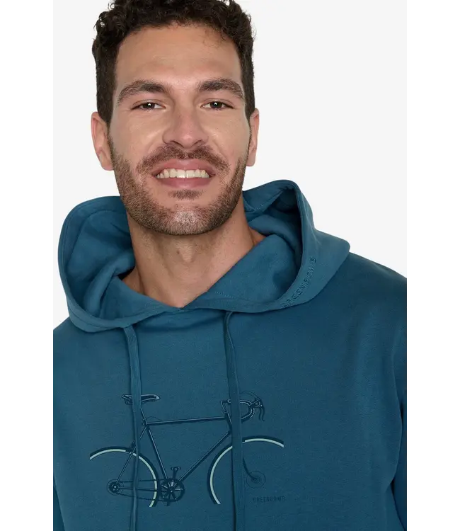 GREENBOMB •• Hoodie Joy Bike Crop  | Tidal Blue