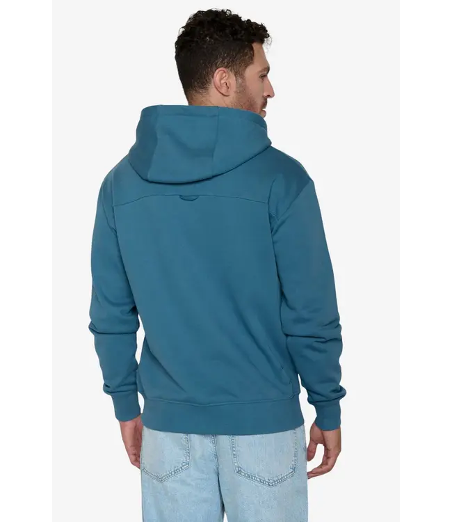 GREENBOMB •• Hoodie Joy Bike Crop  | Tidal Blue