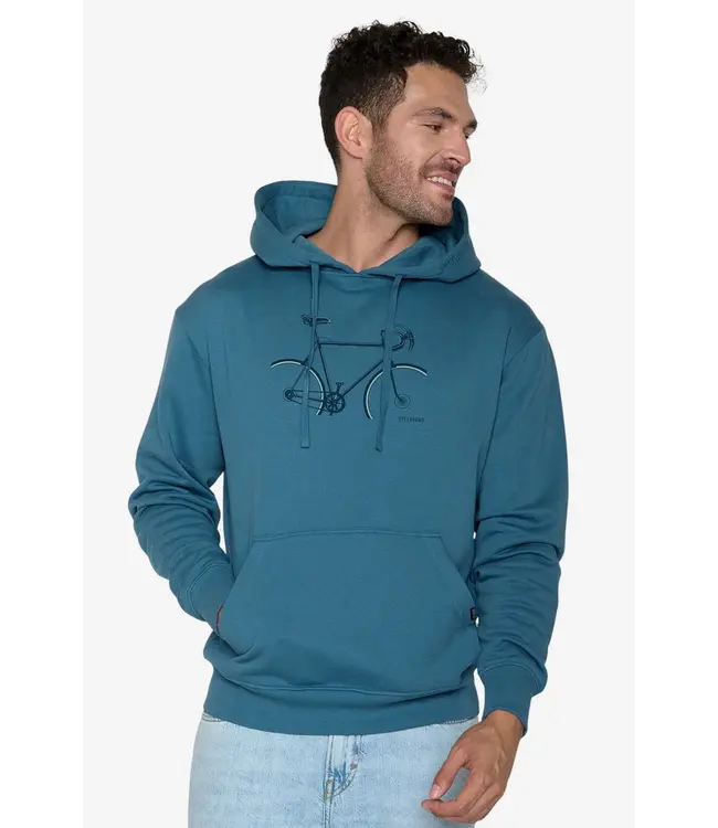 GREENBOMB •• Hoodie Joy Bike Crop  | Tidal Blue