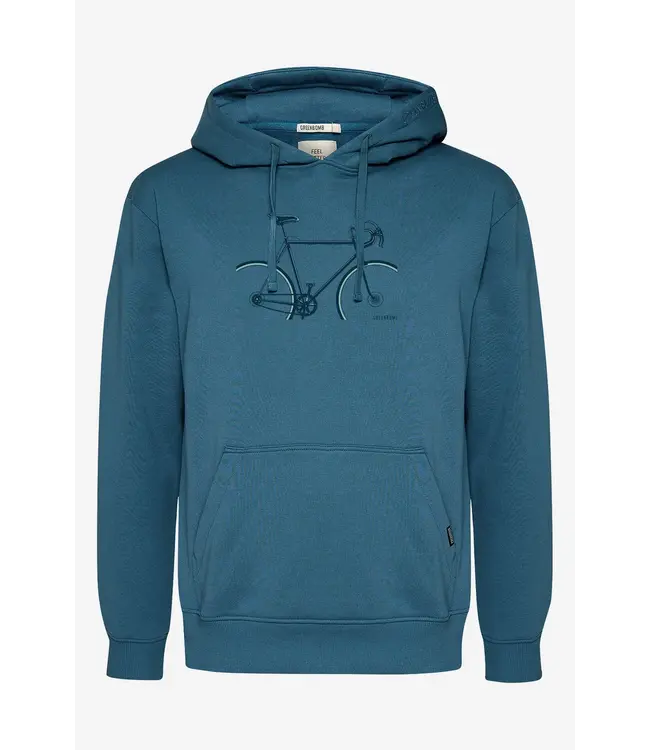GREENBOMB •• Hoodie Joy Bike Crop  | Tidal Blue