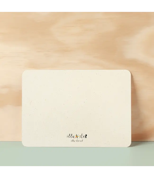 Illu-ster •• Ansichtkaart | The happy gardener