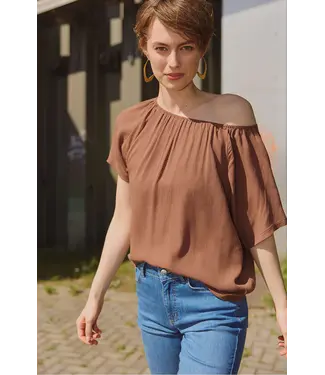 Tranquillo •• EcoVero™ Blouse RUUTH | Chocolate