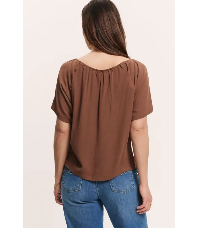 Tranquillo •• EcoVero™ Blouse RUUTH | Chocolate