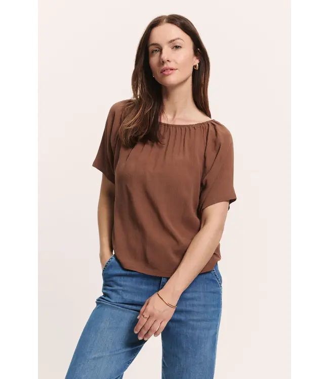 Tranquillo •• EcoVero™ Blouse RUUTH | Chocolate