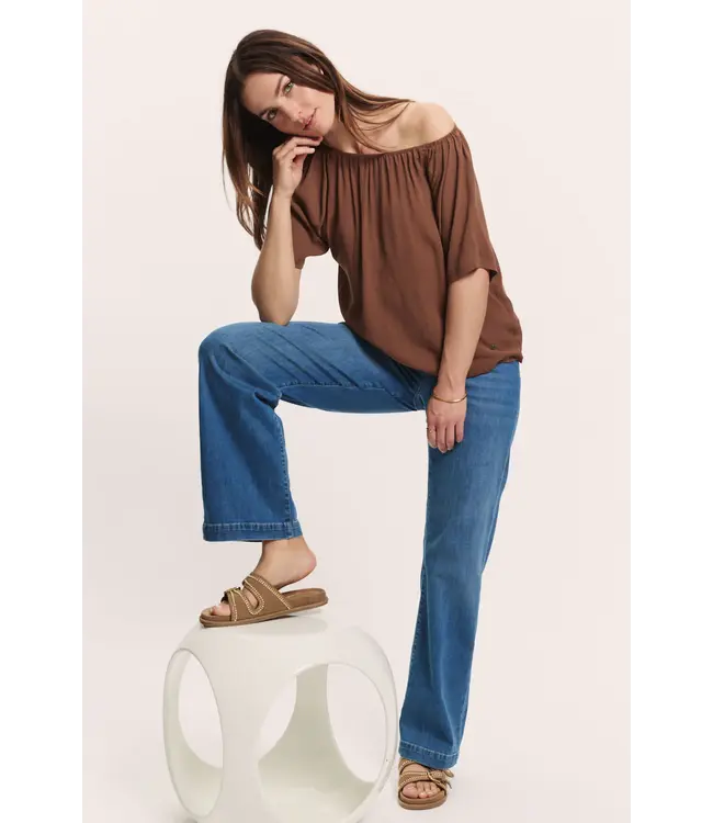Tranquillo •• EcoVero™ Blouse RUUTH | Chocolate