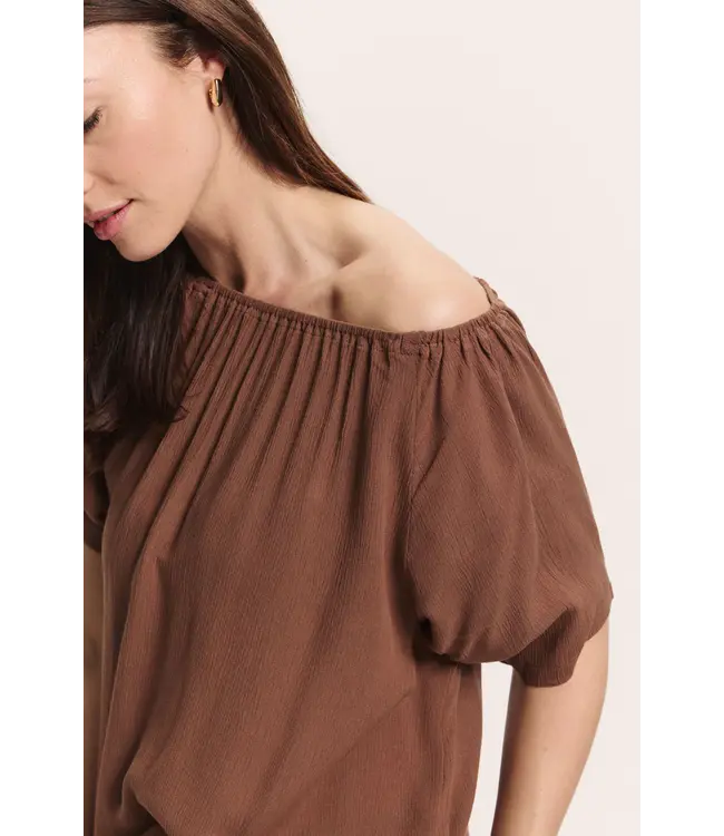 Tranquillo •• EcoVero™ Blouse RUUTH | Chocolate