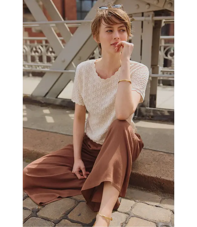 Tranquillo •• EcoVero™ Broek PAULAA | Chocolate