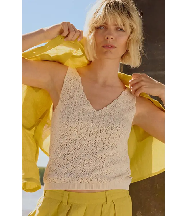 Tranquillo •• Bio-katoenen top MALAA | White