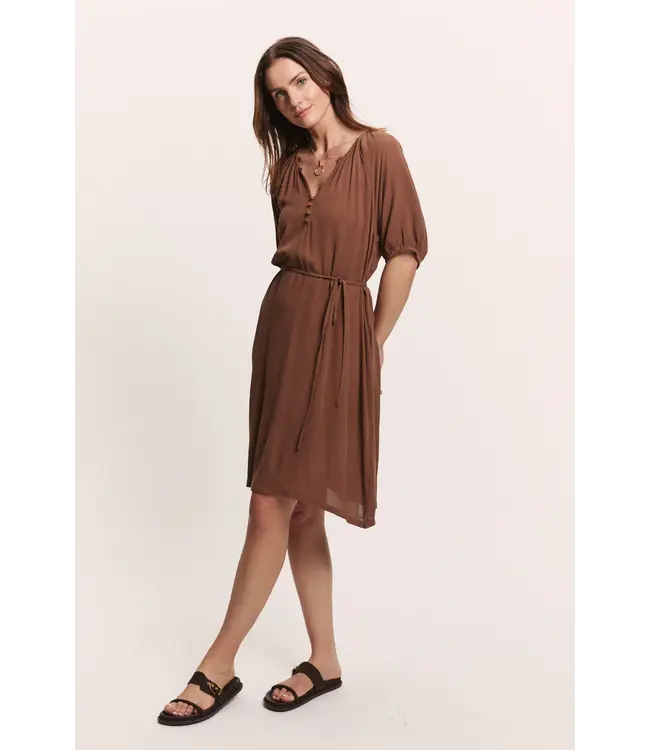 Tranquillo •• EcoVero™ jurk SARAAH | Chocolate