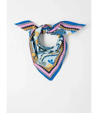 LANIUS •• Sjaal GOTS uit biologisch katoen | Print Paisley Mint