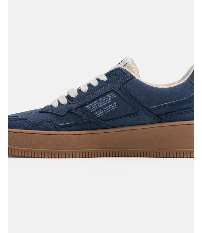 MoEa •• Origin Full Blue Suede Sneaker Mushroom