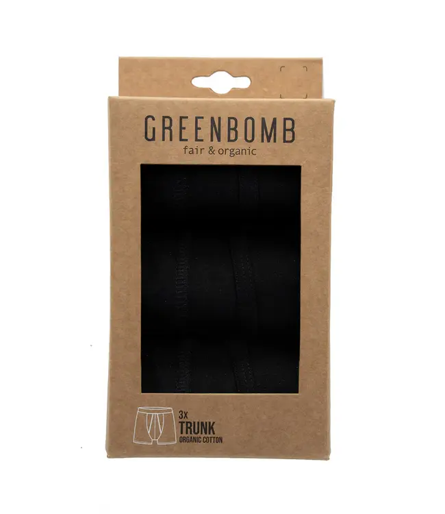 GREENBOMB •• Boxershort Basic Trunk | Black 3 stuks