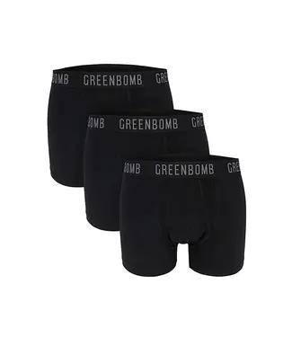 GREENBOMB •• Boxershort Basic Trunk | Black 3 stuks