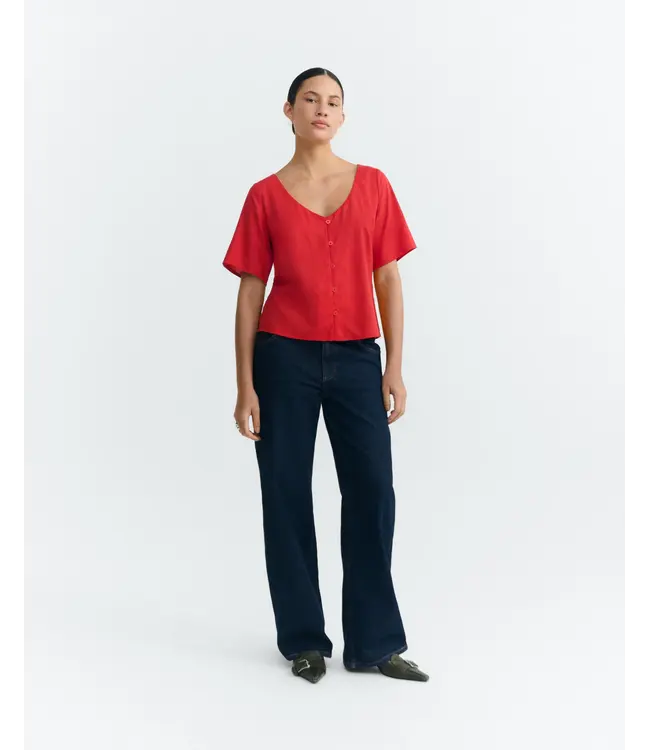 THINKING MU •• Leia Hemp Blouse | Clavel