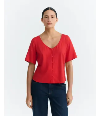 THINKING MU •• Leia Hemp Blouse | Clavel