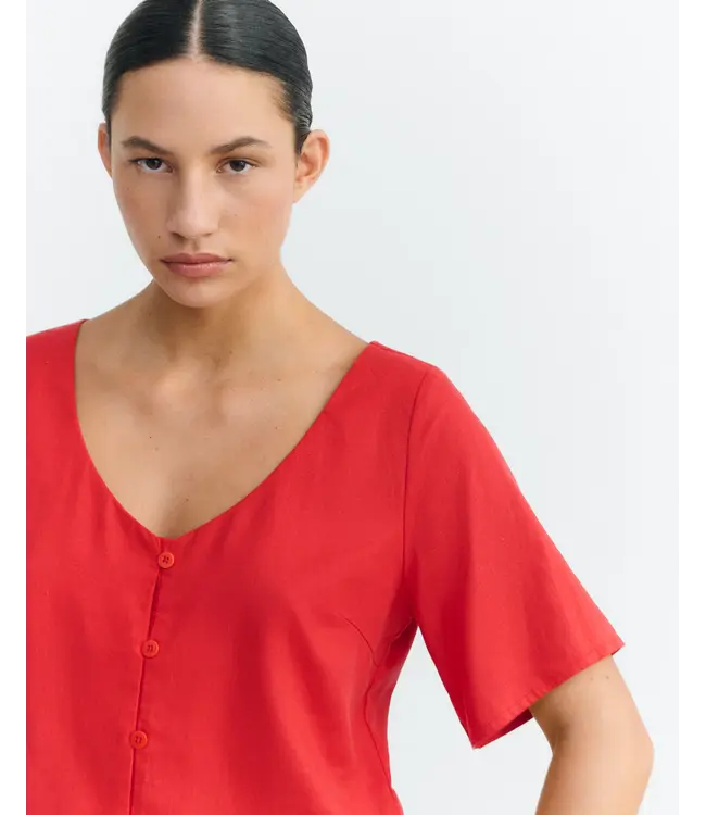 THINKING MU •• Leia Hemp Blouse | Clavel
