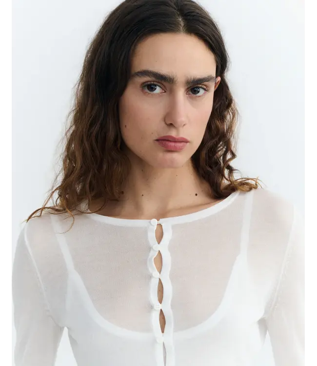 THINKING MU •• Manon Knitted Sweater | Pannacota