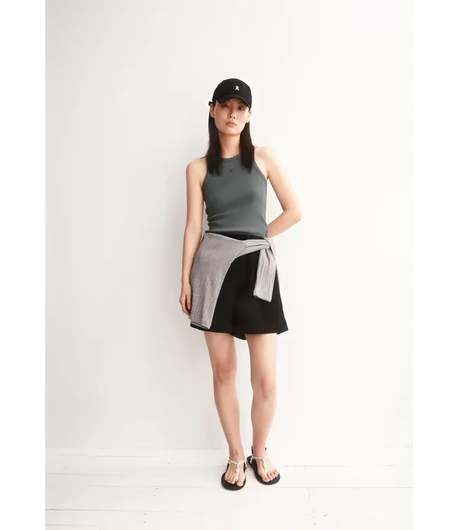 ARMEDANGELS •• GMT DYE RIB TOP | Space Steel