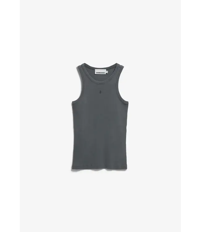 ARMEDANGELS •• GMT DYE RIB TOP | Space Steel