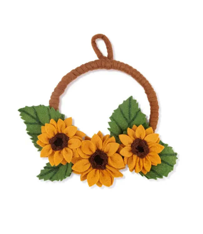 SJAAL MET VERHAAL  •• Krans Zonnebloem XL