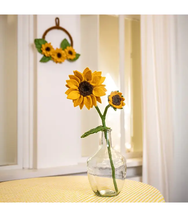 SJAAL MET VERHAAL  •• Krans Zonnebloem XL