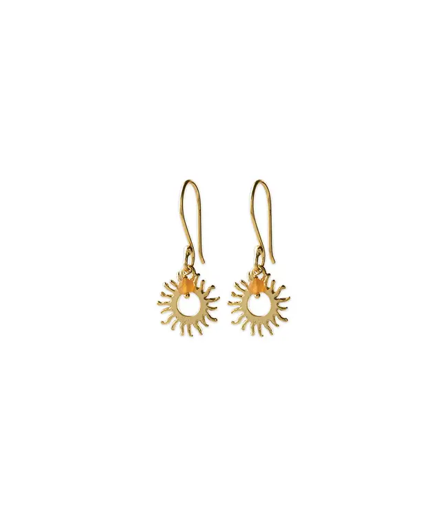 A BEAUTIFUL STORY •• Generous Carnelian Oorbellen 126 Goud