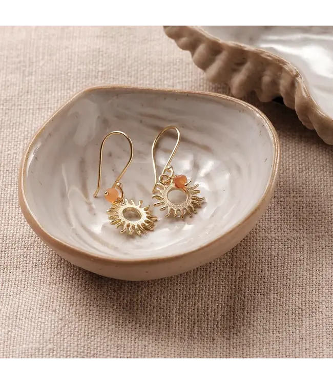 A BEAUTIFUL STORY •• Generous Carnelian Oorbellen 126 Goud