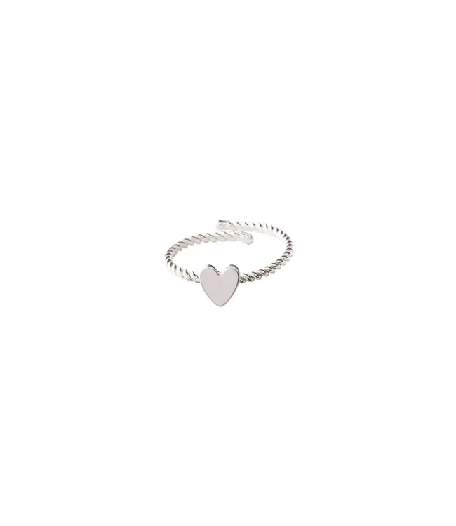 A BEAUTIFUL STORY •• Honorable Heart Ring Zilver
