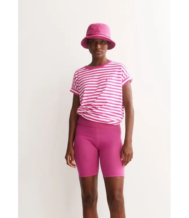 ARMEDANGELS •• Shirt  IDAARA STRIPES | white - very berry