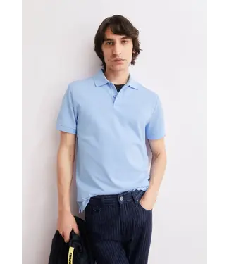 ARMEDANGELS •• Heren polo MAARIO | Wedgwood