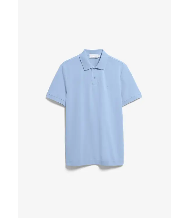 ARMEDANGELS •• Heren polo MAARIO |  bio-katoen | Wedgwood