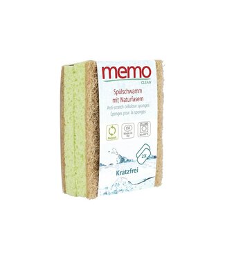 memo ••  Schuursponzen met natuurvezels | 2 stuks