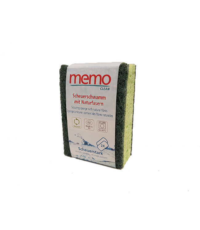 memo •• Schuursponzen met natuurvezels | 2 stuks
