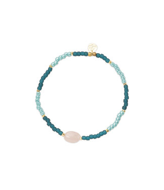 A BEAUTIFUL STORY •• Haze Rozenkwarts Armband