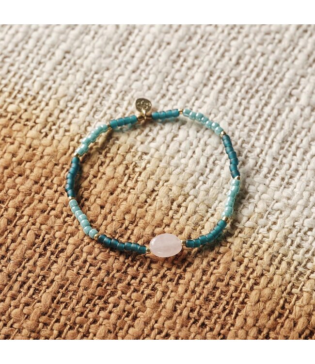 A BEAUTIFUL STORY •• Haze Rozenkwarts Armband