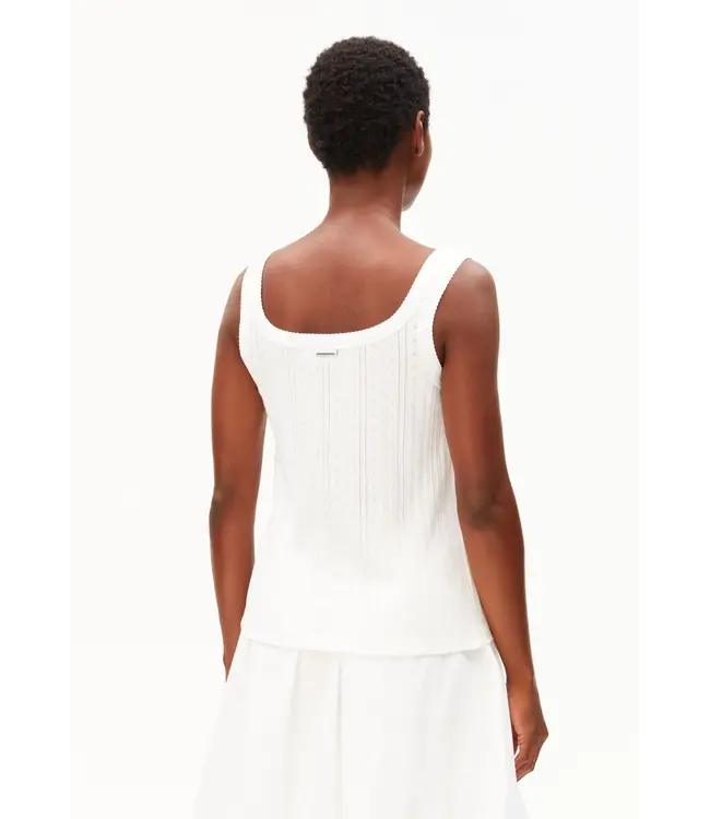 ARMEDANGELS •• Pointelle top | White