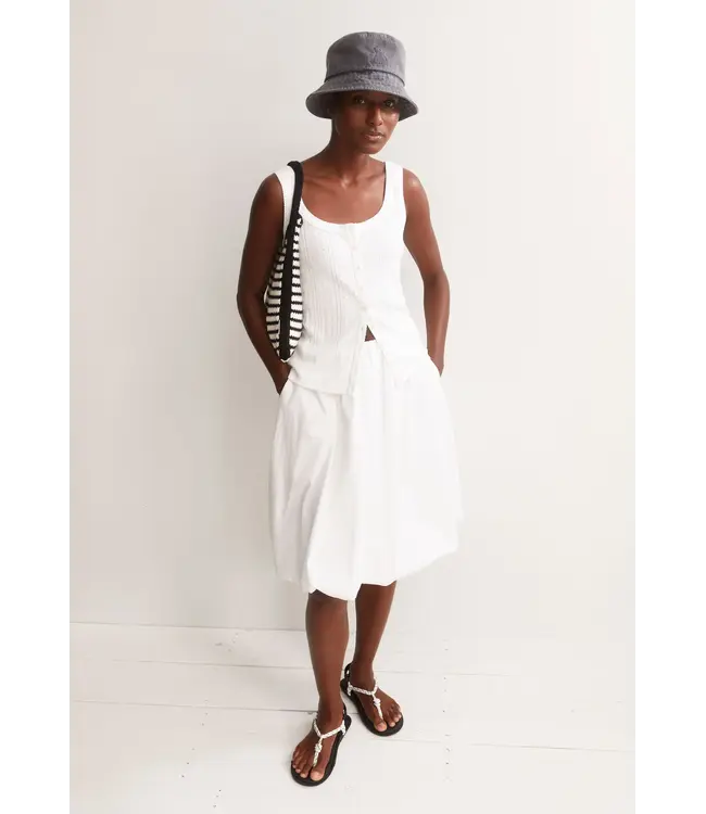 ARMEDANGELS •• Pointelle top | White