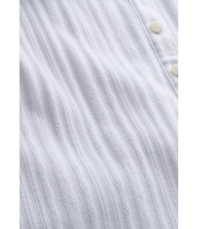 ARMEDANGELS •• Pointelle top | White