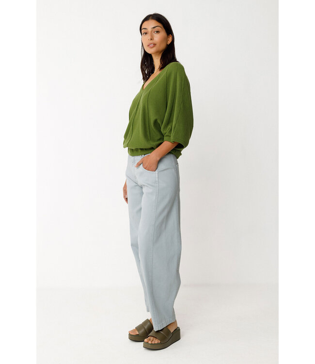 SKFK •• Gebreide Top OLAIA | Dark Green