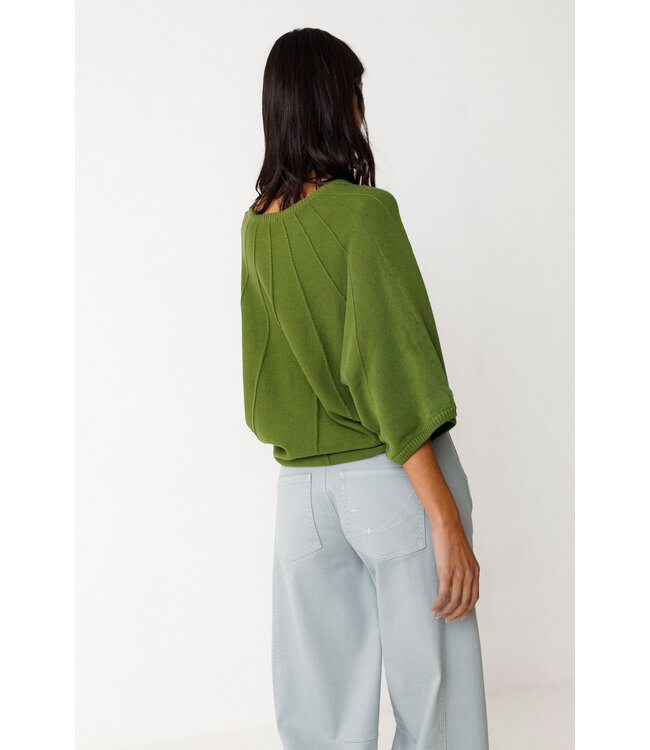 SKFK •• Gebreide Top OLAIA | Dark Green